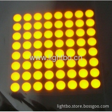 Ultra Bright Amber 2.0" 5mm 8 X 8 Dot Matrix Led Display For Moving Signs,traffic Message Boards,queue Systems 